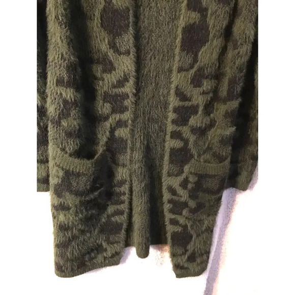 Cardigan by FATE size S green blk stretchy material - Picture 5 of 7